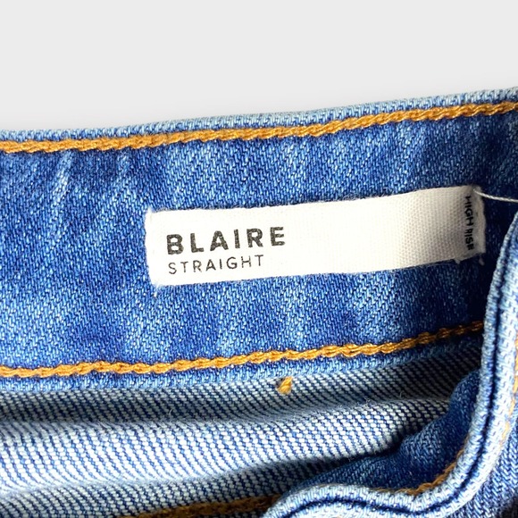 Dear John Womens Jeans 28 Blair’s Straight Distressed Cropped Cuffed Denim - Picture 7 of 12